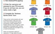 Andrews Games Shirts Now Available for Purchase