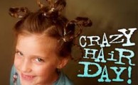 Tuesday is Crazy Hair or Hat Day